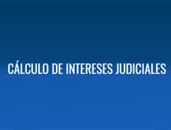 Cálculo de intereses judiciales