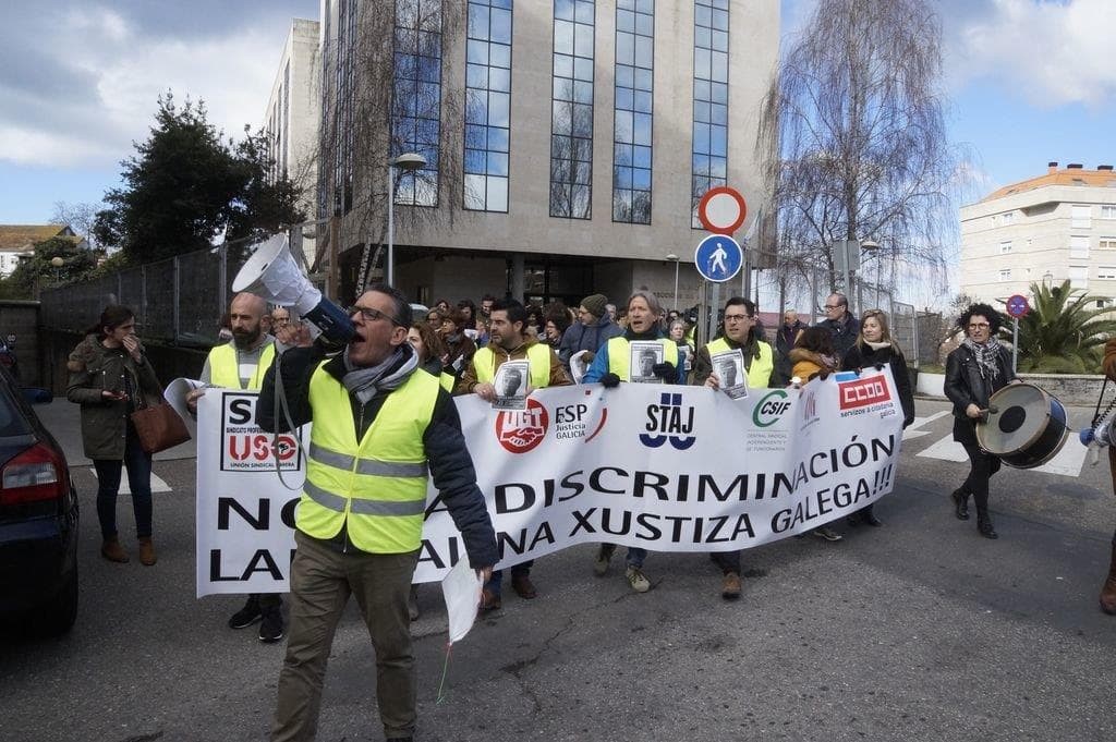 huelga de los funcionarios de justicia